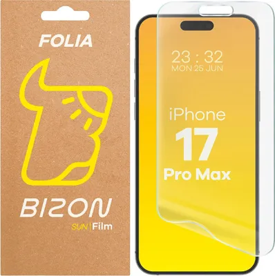 Produktbild von Matte Folie für iPhone 17 Pro Max, Bizon Glass Film Sun, 1 Stück