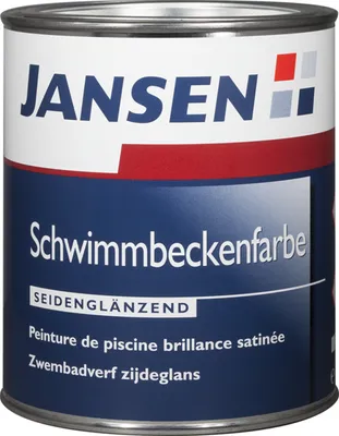 Produktbild von JANSEN Schwimmbeckenfarbe Seidenglänzend seegrün 0,75 Liter