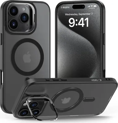 Image de Tech-Protect Magstand Magsafe Iphone 16 Pro Noir Mat
