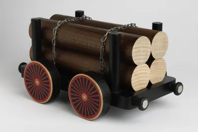 Produktbild von Eisenbahnwagen mit Holz (23x13x10cm) von KWO
