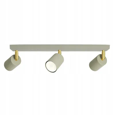 Produktbild von Luxolar - Led Deckenleuchte aus Metal Schwenkbar 3-flammig - Hängelampe Grün GU10 15W - Deckenlampe wohnzimmer, Grün Gold