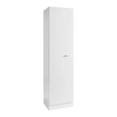 Produktbild von Küchen Seitenschrank Hochschrank Start 50 cm breit und 50 cm tief in weiß mit 4 Einlegeböden