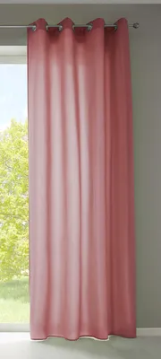 Produktbild von 1er Set Vorhänge Schal Ösen »Berlin« HxB 245x140 cm Altrosa Blickdicht Microsatin Lichtdurchlässig Uni Matt 20405N