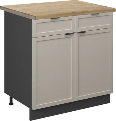 Imagen del producto de Mueble bajo de cocina Vicco Fame-Line GrisBeige 80 cm , ET Roble, Model 50261