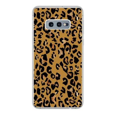 Produktbild von MuchoWow® Handyhülle Schutzhülle Hülle für Samsung Galaxy S10e Pantherdruck - Gelb - Gold Silikon Softcase Handy Hülle - Handy