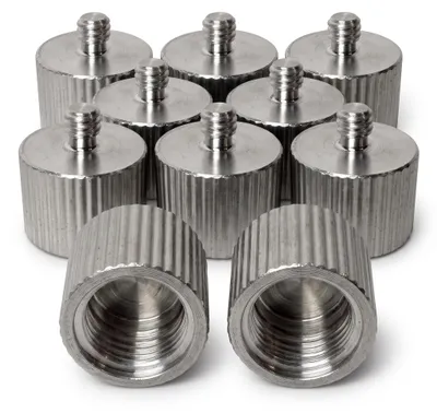 Produktbild von Stativadapter 5/8 Zoll auf 1/4 Zoll Gewinde – Adapterschraube für Nivelliergerät, Laser, Kamera und Fluchtstab, KI-generiertes Bild