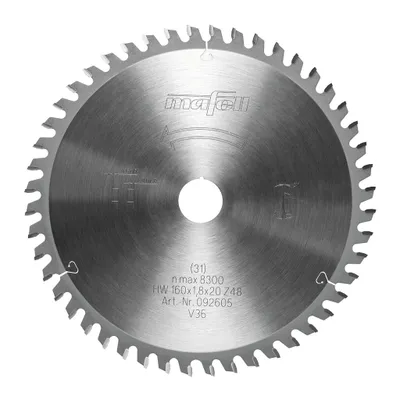 Produktbild von MAFELL Hartmetall Sägeblatt HM 160 x 1,2/1,8 x 20 mm - 48 Zähne - Ersatzblatt