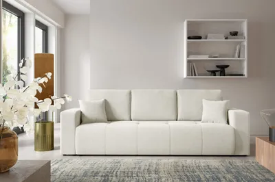 Produktbild von Intenso Schlafsofa mit Schlaffunktion, Bettkasten "WIND", Cremig