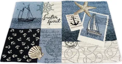 Produktbild von Maritimes Platzdeckchen "Patchwork", ca. 32 x 48 cm