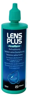 Produktbild von Lens Plus OcuPure Kochsalzlösung, 120 ml Lösung