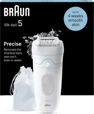 Zdjęcie produktu dla Braun Silk-epil 5 5-011 Wet & Dry - Depilator - biały/srebrny