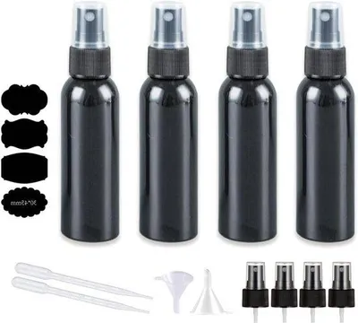Produktbild von 4 leere Sprayflaschen à 120ml - Feine Nebelsprayflaschen für ätherisches Öl, Parfüm und Reinigungsmittel