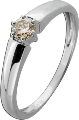 Produktbild von Brillantring Platin 950 Champagner Diamant 0.25ct Verlobungsring 18