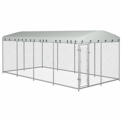Zdjęcie produktu dla Kojec Dla Psa Z Zadaszeniem, 8 X 4 X 2 M Lumarko!