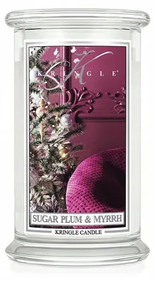 Produktbild von Kringle Candle Sugar Plum & Myrrh Große Duftkerze mit 2 Dochten