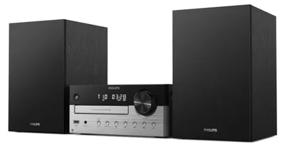 Produktbild von Philips TAM4205M2/12, Heim-Audio-Mikrosystem, Schwarz, Silber, Ablage, 80 W, 2-Wege, 4 Ohm