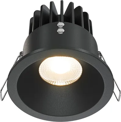 Produktbild von Maytoni Einbau-Deckenleuchte LED, 12W, 3000K, dimmbar, IP65, Schwarz, Rund