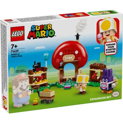 Produktbild von LEGO Super Mario Mopsie in Toads Laden – Erweiterungsset, Spielzeug mit 2 Figuren zum Bauen für Kinder, Fanartikel, Set zum Sammeln, Kleines Geschenk für Gamer, Jungs und Mädchen, ab 7 Jahren 71429