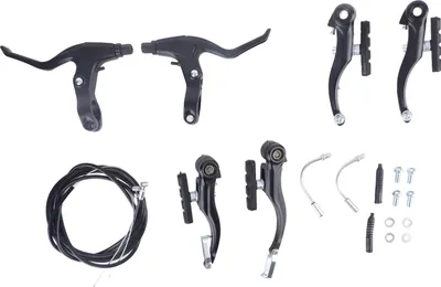 Produktbild von V-Brake aus Aluminiumlegierung, Bremserset für vorne & hinten, für MTB, Rennrad & Mountainbike