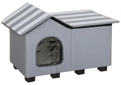 Produktbild von PawHut Katzenhaus Wasserabweisend Katzenhütte mit Satteldach Wärmeisolierung