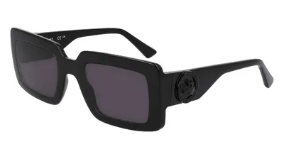 Image de LONGCHAMP LO743S 001 BLACK 53/23/140 FEMME Lunettes de soleil
