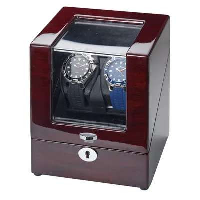 Produktbild von Hodinársky strojček Advance Watchwinder pre 2 hodinky, mahagón