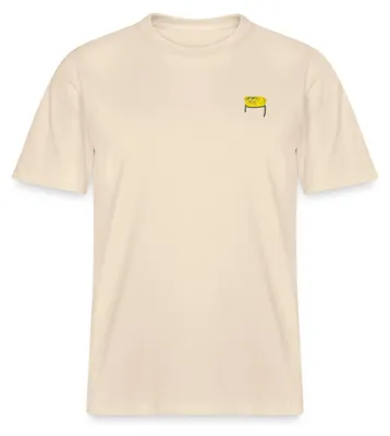 Produktbild von Spreadshirt SpongeBob Schwammkopf Stick Brustmotiv Relaxed Fit Uni T-Shirt, L, Natur