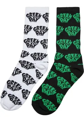 Obrázok produktu pre Ponožky Mr. Tee Green Day 2-Pack black/white - 47-50
