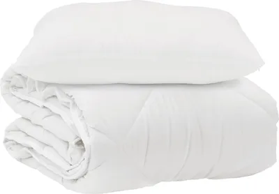 Imagen del producto de vidaXL: Juego de sábanas con fundas de almohada, 2 unidades, color blanco, microfibra