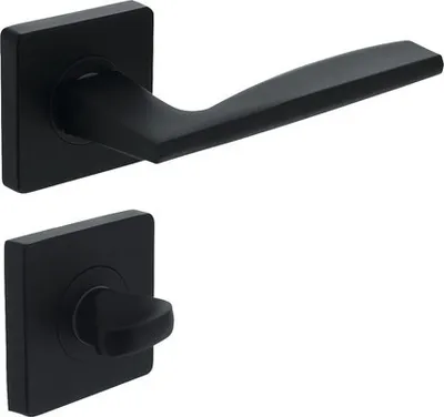 Produktbild von Rosettengarnitur Intersteel Apollo WC schwarz