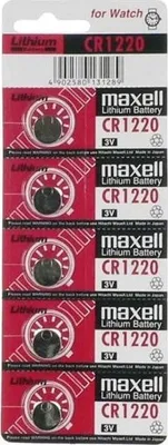 Obrázek produktu pro Maxell CR1220, Baterie na jedno použití, CR1220, Lithium-Manganese Dioxide (LiMnO2), 3 V, 1 kusů, 36 mAh