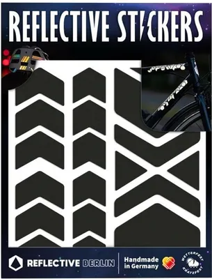 Produktbild von REFLECTIVE BERLIN Reflexaufkleber "Shapes" SB-verp Chevrons, schw