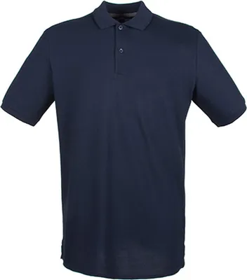 Produktbild von Henbury H101 | Herren Modern Fit Baumwolle Microfine-Piqué Polo Shirt - Farbe: Navy - Größe: S