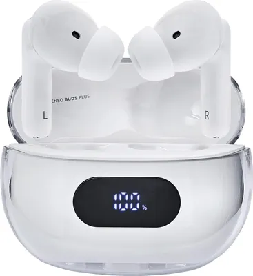 Produktbild von Intenso Buds Plus  dig. Anzeige True Wireless Kopfhörer    white