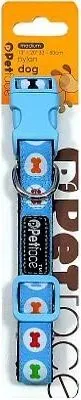 Produktbild von Hundehalsband aus Nylon "Blue Bones" - Länge 33 - 50 cm