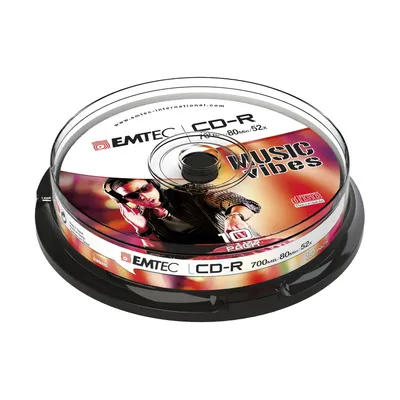 Immagine prodotto di Emtec CD-R  700MB  10pcs 52x CB Classic