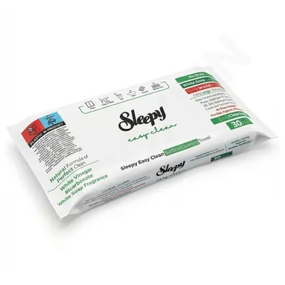 Produktbild von Sleepy Easy Clean Reinigungstücher – 30 Stück – Extra Stark & Dick Reinigungstücher 1-tlg