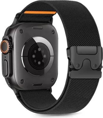 Immagine prodotto di Tech-Protect Nylon Clasp Apple Watch 6 / 7 / 8 / 9 / 10 / Se / Ultra 1 / 2 (44 / 45 / 46 / 49 Mm) Nero