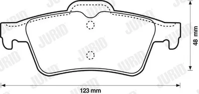 Produktbild von JURID Bremsbeläge Satz Hinten für RENAULT ESPACE IV (JK0/1) 573018J