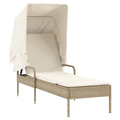 Zdjęcie produktu dla VidaXL 368192, Lounge, Obite siedzisko, Technorattan, Stal, Kremowy, Biały, 110 kg, 2000 mm