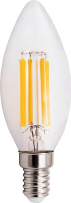 Produktbild von LED Filament Kerzenlampe McShine "Filed", E14, 6W, 806 lm, warmweiß, klar