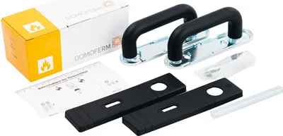 Produktbild von DOMOFERM PZ FH Drückergarnitur, Kunststoff schwarz