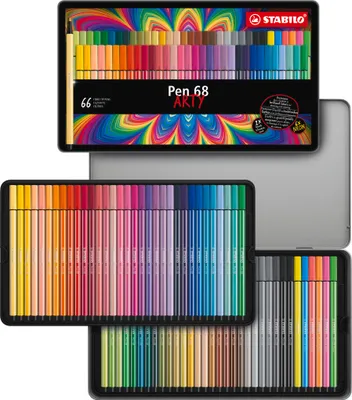 Produktbild von STABILO Fasermaler Pen 68 66er Metalletui ARTY