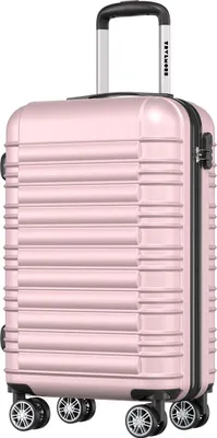 Produktbild von TRVLMORE Handgepäck Koffer - 38L - Zahlenschloss - Leichtgewicht - Trolley - 54x36x20cm - Passt in 55x40x20 cm - Roségold