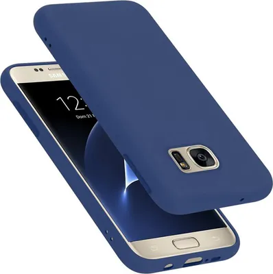 Produktbild von Cadorabo Schutzhülle für Samsung Galaxy S7 Hülle in Blau Handyhülle Case Cover TPU Etui