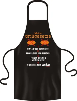 Immagine prodotto di Le mie leggi sul barbecue, giù le mani - Grembiule da barbecue - Grembiule