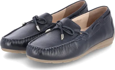 Zdjęcie produktu dla Ara damskie buty wsuwane / boat shoes / mokasyny ALABAMA niebieska gładka skóraRozmiar:6