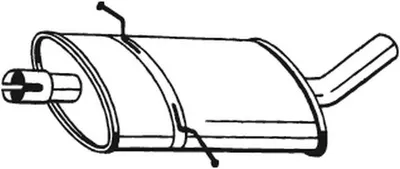 Produktbild von BOSAL 175-003 Mittelschalldämpfer Schalldämpfer passend für MERCEDES-BENZ B-Klasse (W245)