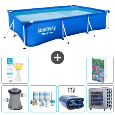 Immagine prodotto di Bestway Steel Pro, piscina rettangolare - 300x201x66 cm - 5 pezzi, modello S302