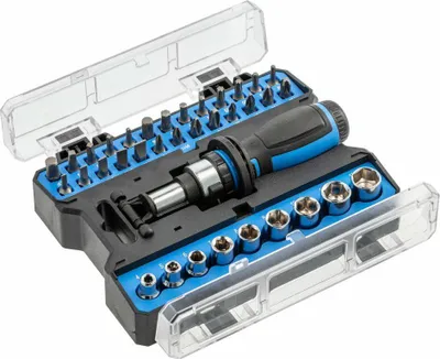 Produktbild von Hogert Technik Bit-Schraubendreher HT1S101 Chrom-Vanadium-Stahl